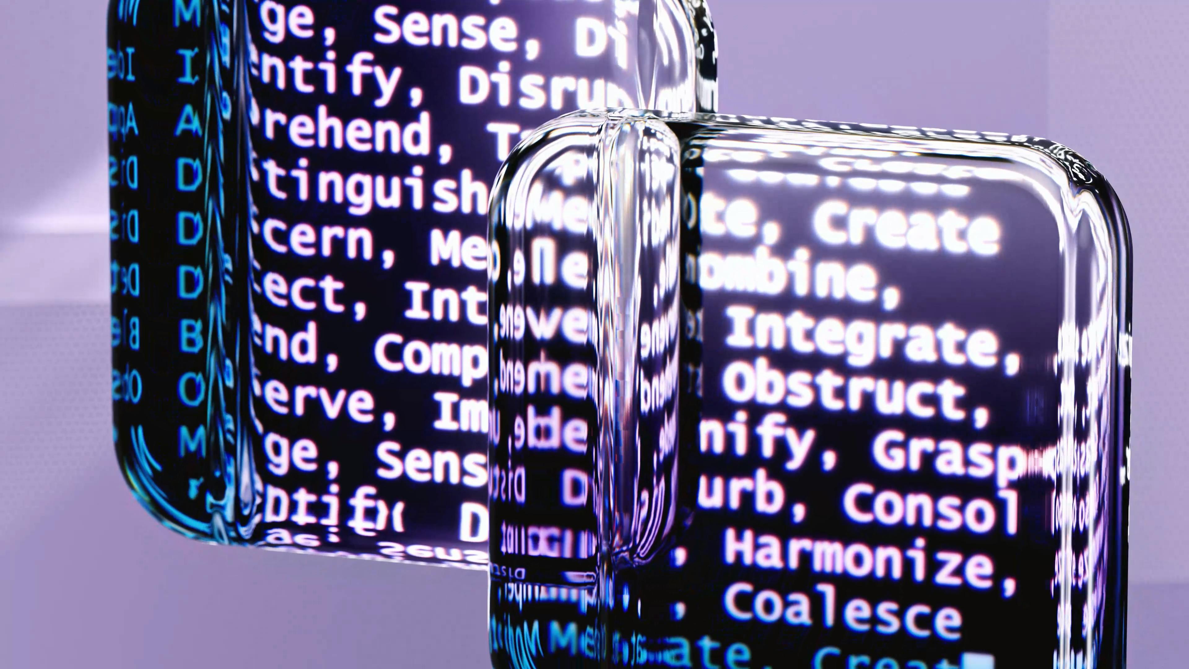 Words depicting artificial intelligence